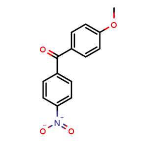 Chemical structure of 4-Methoxy-4'-nitrobenzophenone , CAS 1151-94-6, AChemBlock T101426