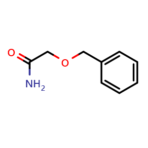 Chemical structure of 2-(Phenylmethoxy)-acetamide , CAS 5774-77-6, AChemBlock T101437