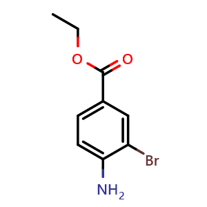 Chemical structure of Ethyl 4-amino-3-bromobenzoate , CAS 7149-03-3, AChemBlock T101480