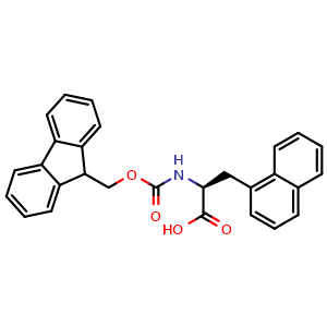Chemical structure of Fmoc-L-3-(1-Naphthyl)-alanine , CAS 96402-49-2, AChemBlock T101484