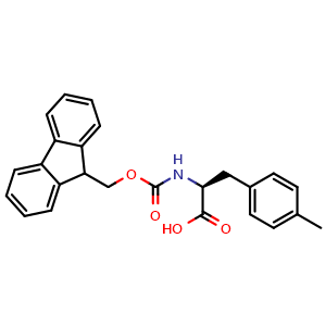 Chemical structure of Fmoc-L-4-Methylphenylalanine , CAS 199006-54-7, AChemBlock T101510