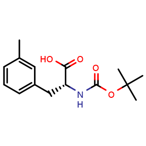 Chemical structure of Boc-3-methyl-D-phenylalanine , CAS 114873-14-2, AChemBlock T101531
