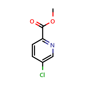 Chemical structure of methyl 5-chloropyridine-2-carboxylate , CAS 132308-19-1, AChemBlock T101595