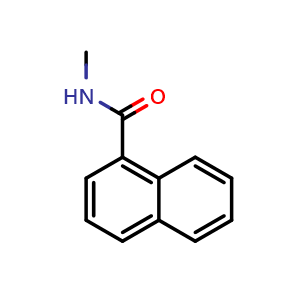 Chemical structure of N-methylnaphthalene-1-carboxamide , CAS 3400-33-7, AChemBlock T101598