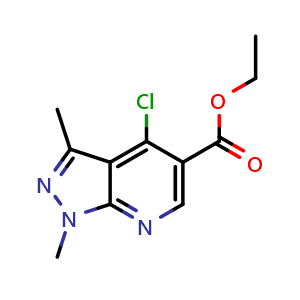 ethyl 4-chloro-1,3-dimethyl-1H-pyrazolo[3,4-b]pyridine-5-carboxylate