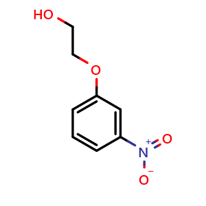 Chemical structure of 2-(3-Nitrophenoxy)ethanol , CAS 16365-26-7, AChemBlock T101727
