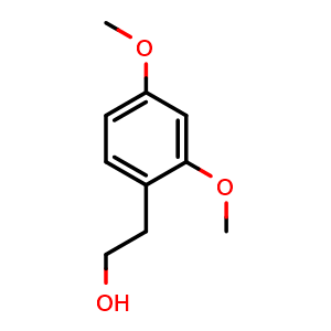 Chemical structure of 2-(2,4-Dimethoxyphenyl)ethanol , CAS 13398-65-7, AChemBlock T101731
