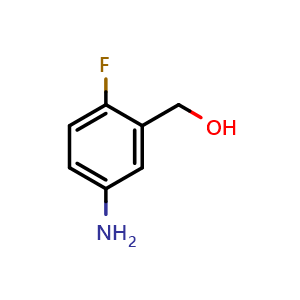 Chemical structure of (5-Amino-2-fluorophenyl)methanol , CAS 84832-00-8, AChemBlock T101768