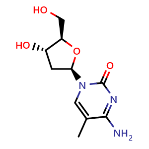 Chemical structure of 5-Methyl-2'-deoxycytidine , CAS 838-07-3, AChemBlock T101769