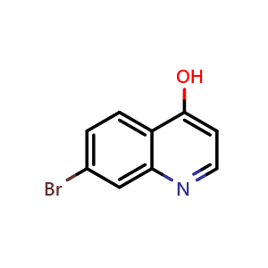 Chemical structure of 7-bromoquinolin-4-ol , CAS 82121-06-0, AChemBlock T101771