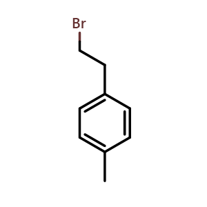 Chemical structure of 4-Methylphenethyl bromide , CAS 6529-51-7, AChemBlock T101781