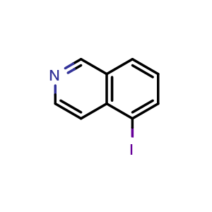 Chemical structure of 5-Iodoisoquinoline , CAS 58142-99-7, AChemBlock T101789