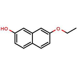 Chemical structure of 7-Ethoxy-2-naphthalenol , CAS 57944-44-2, AChemBlock T101791