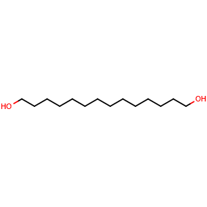 Chemical structure of Tetradecane-1,14-diol , CAS 19812-64-7, AChemBlock T101850
