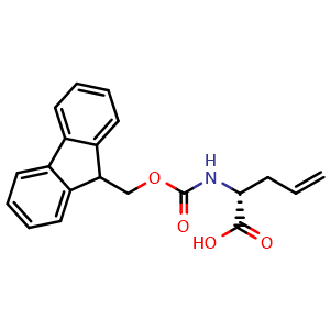 Chemical structure of Fmoc-(R)-2-Allylglycine , CAS 170642-28-1, AChemBlock T101860