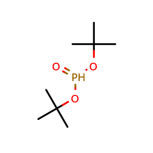 Chemical structure of di-tert-butyl phosphonate , CAS 13086-84-5, AChemBlock T101880