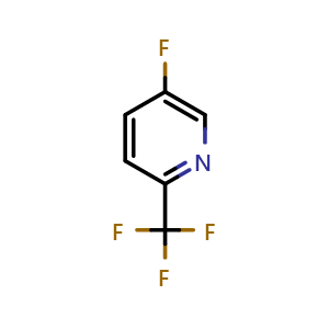 Chemical structure of 5-Fluoro-2-(trifluoromethyl)pyridine , CAS 936841-73-5, AChemBlock T101963