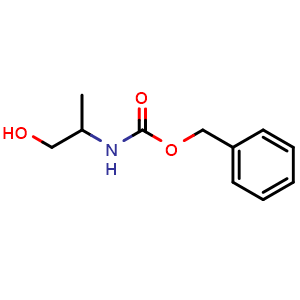 Chemical structure of Cbz-DL-Alaninol , CAS 87905-97-3, AChemBlock T101972