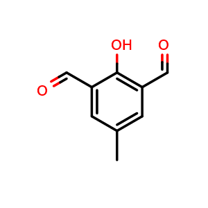Chemical structure of 2-hydroxy-5-methylisophthalaldehyde , CAS 7310-95-4, AChemBlock T101984