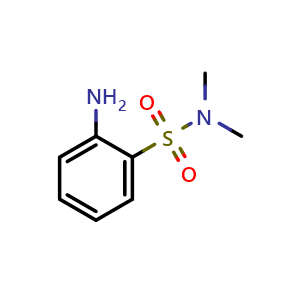 Chemical structure of 2-Amino-N,N-dimethylbenzenesulfonamide , CAS 54468-86-9, AChemBlock T102006