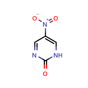 Chemical structure of 5-nitro-1,2-dihydropyrimidin-2-one , CAS 3264-10-6, AChemBlock T102108