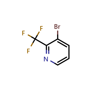 Chemical structure of 3-bromo-2-(trifluoromethyl)pyridine , CAS 590371-58-7, AChemBlock T102171