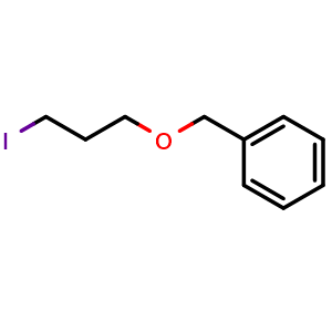 Chemical structure of Benzyl 3-iodopropyl ether , CAS 5375-00-8, AChemBlock T102176