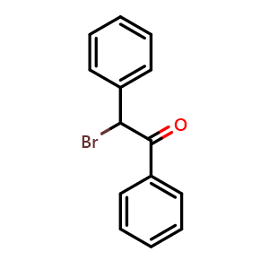 Chemical structure of 2-Bromo-2-Phenylacetophenone , CAS 1484-50-0, AChemBlock T102214