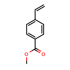 Chemical structure of Methyl 4-vinylbenzoate , CAS 1076-96-6, AChemBlock T102224