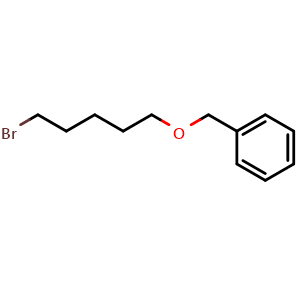 Chemical structure of Benzyl 5-bromopentyl ether , CAS 1014-93-3, AChemBlock T102229