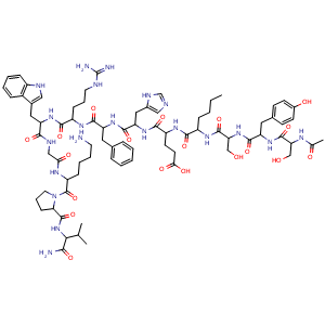 Chemical structure of Melanotan , CAS 75921-69-6, AChemBlock T102233