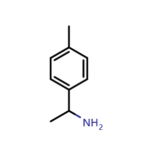 Chemical structure of 1-(4-Methylphenyl)ethylamine , CAS 586-70-9, AChemBlock T102244