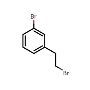 Chemical structure of 3-Bromophenethyl bromide , CAS 40422-70-6, AChemBlock T102320