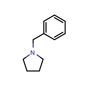 Chemical structure of 1-Benzylpyrrolidine , CAS 29897-82-3, AChemBlock T102326