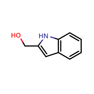 Chemical structure of 1H-Indole-2-methanol , CAS 24621-70-3, AChemBlock T102341