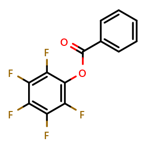 Chemical structure of Benzoic acid pentafluorophenyl ester , CAS 1548-84-1, AChemBlock T102371