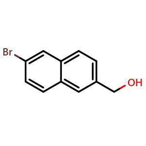 Chemical structure of 6-Bromo-2-naphthalenemethanol , CAS 100751-63-1, AChemBlock T102390