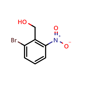 Chemical structure of (2-Bromo-6-nitrophenyl)methanol , CAS 861106-91-4, AChemBlock T102415