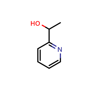Chemical structure of 2-(1-Hydroxyethyl)pyridine , CAS 18728-61-5, AChemBlock T102427