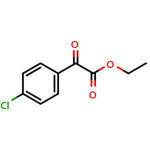 Chemical structure of 4-Chloro-oxo-benzeneacetic acid ethyl ester , CAS 34966-48-8, AChemBlock T102441