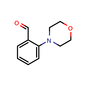 Chemical structure of 2-Morpholin-4-yl-benzaldehyde , CAS 58028-76-5, AChemBlock T102444
