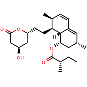 (1S,3R,7S,8S,8aR)-8-{2-[(2R,4R)-4-hydroxy-6-oxooxan-2-yl]ethyl}-3,7-dimethyl-1,2,3,7,8,8a-hexahydronaphthalen-1-yl (2S)-2-methylbutanoate