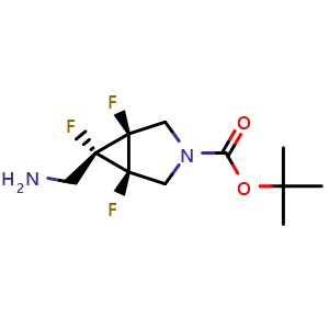 tert-butyl (1R,5S,6r)-6-(aminomethyl)-1,5,6-trifluoro-3-azabicyclo[3.1.0]hexane-3-carboxylate