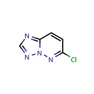 Chemical structure of 6-Chloro[1,2,4]triazolo[1,5-b]pyridazine , CAS 42399-79-1, AChemBlock T89921