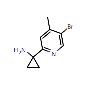 1-(5-bromo-4-methylpyridin-2-yl)cyclopropan-1-amine