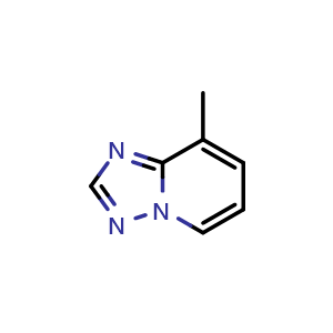 Chemical structure of 8-Methyl-[1,2,4]triazolo[1,5-a]pyridine , CAS 4931-18-4, AChemBlock T90135
