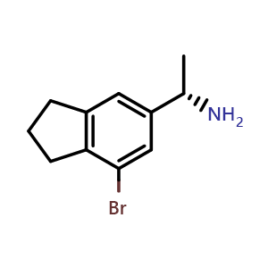 (1S)-1-(7-bromoindan-5-yl)ethanamine