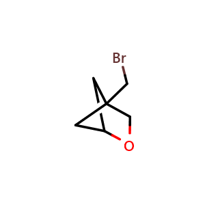 Chemical structure of 4-(bromomethyl)-2-oxabicyclo[2.1.1]hexane , CAS 2305254-69-5, AChemBlock T90202