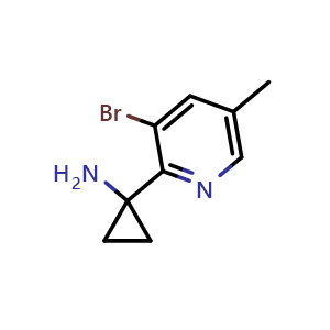 1-(3-bromo-5-methylpyridin-2-yl)cyclopropan-1-amine