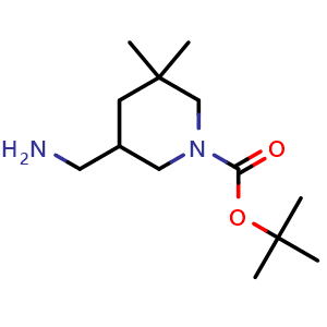 tert-butyl 5-(aminomethyl)-3,3-dimethyl-piperidine-1-carboxylate